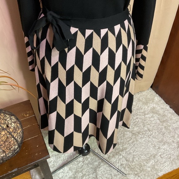 Eliza J Black Fit & Flare Sweater Dress - Picture 5 of 13